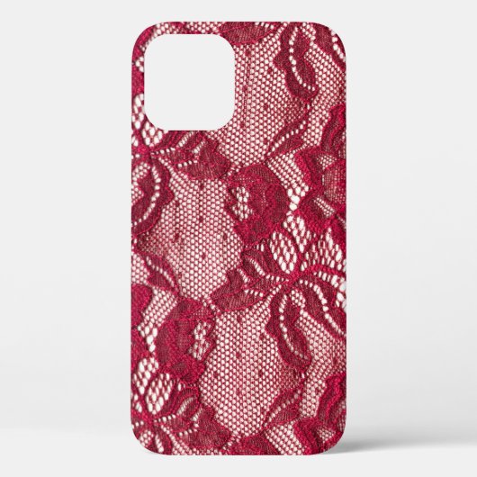 Rote Spitze: elastischer Jacquardtextil. Case-Mate iPhone Hülle (Rückseite)