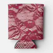 Rote Spitze: elastischer Jacquardtextil. Dosenkühler (Vorderseite)