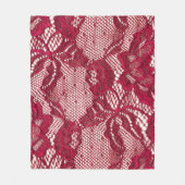 Rote Spitze: elastischer Jacquardtextil. Fleecedecke (Vorderseite)