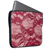 Rote Spitze: elastischer Jacquardtextil. Laptopschutzhülle (Vorne Rechts)