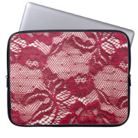Rote Spitze: elastischer Jacquardtextil.