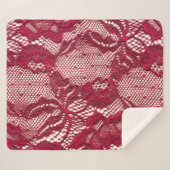 Rote Spitze: elastischer Jacquardtextil. Sherpadecke (Vorderseite (Horizontal))