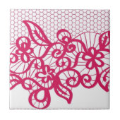 Rote Spitze Fliese (Vorderseite)