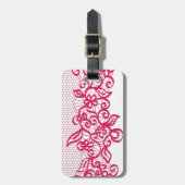 Rote Spitze Gepäckanhänger (Vorderseite vertikal)