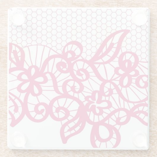 Rote Spitze Glasuntersetzer (Rückseite)