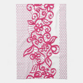 Rote Spitze Handtuch (Vertikal)