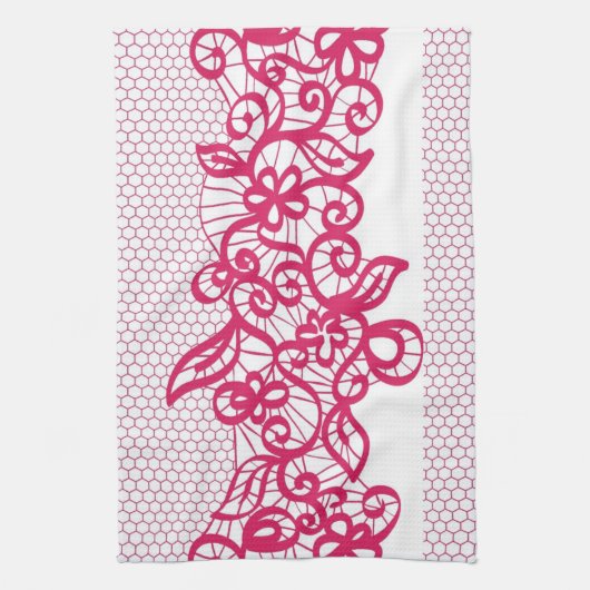 Rote Spitze Handtuch (Vertikal)