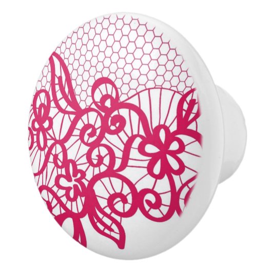 Rote Spitze Keramikknauf (Rechts)