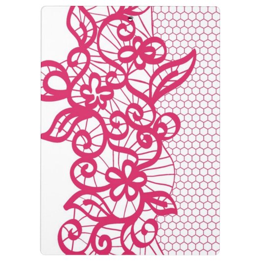 Rote Spitze Klemmbrett (Rückseite)