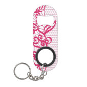 Rote Spitze Schlüsselanhänger Flaschenöffner (Vorderseite)