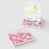 Rote Spitze Steinuntersetzer (Seitenansicht)