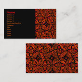 rote Spitze Visitenkarte (Vorne/Hinten)