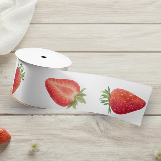 Rote Spitzen-Beeren-Erstgeburtstag Satinband