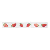 Rote Spitzen-Beeren-Erstgeburtstag Satinband (Vorderseite)