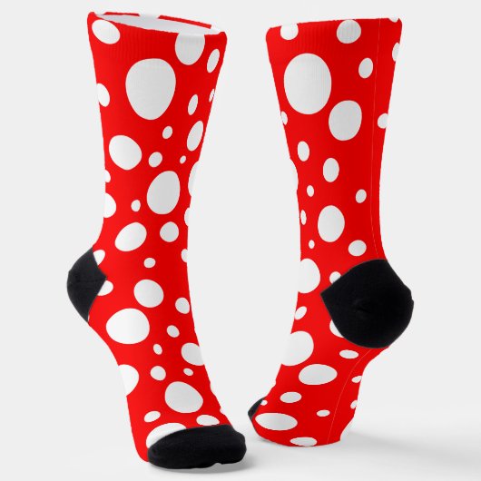 Rote Spots Crew Socken (Gewinkelt)