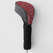 Rote Spritzer Golf Headcover (angewinkelt)