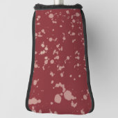 Rote Spritzer Golf Headcover (Rotieren 90)