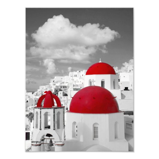 Rote Stadt Fotodruck (Vorne)