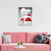 Rote Stadt Leinwanddruck (Insitu (Wohnzimmer))