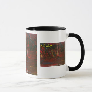 rote Stadt Tasse