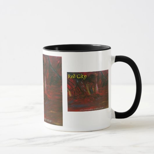 rote Stadt Tasse (Rechts)