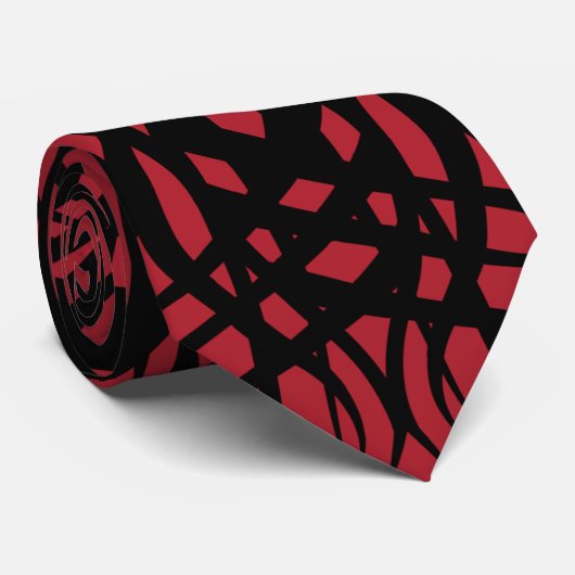 Rote Stammes- Krawatte (Gerollt)