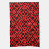 Rote Stammes-Muster Handtuch (Vertikal)