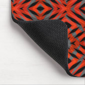 Rote Stammes-Muster Mousepad (Ecke)