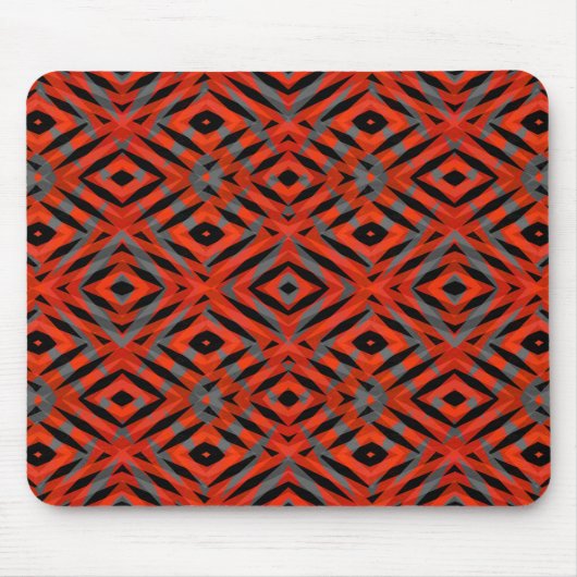 Rote Stammes-Muster Mousepad (Vorne)