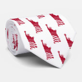 Rote Statue des Freiheitsmusters Elegant Patriotic Krawatte (Gerollt)