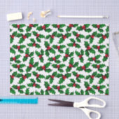 Rote Stechpalmenbeeren Seidenpapier (Handwerk)