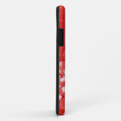 Rote Steigungsbeschaffenheit Bokeh Art Case-Mate iPhone Hülle (Hinten/Rechts)