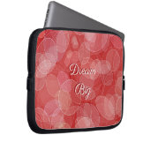 Rote Steigungsbeschaffenheit Bokeh Art Laptopschutzhülle (Vorne Rechts)