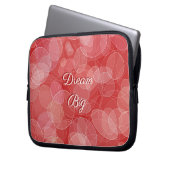 Rote Steigungsbeschaffenheit Bokeh Art Laptopschutzhülle (Vorderseite Links)