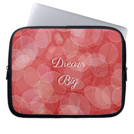 Rote Steigungsbeschaffenheit Bokeh Art Laptopschutzhülle