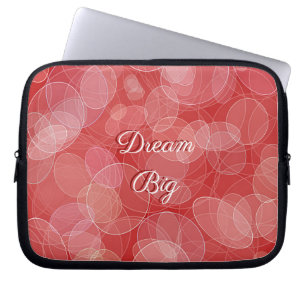 Rote Steigungsbeschaffenheit Bokeh Art Laptopschutzhülle