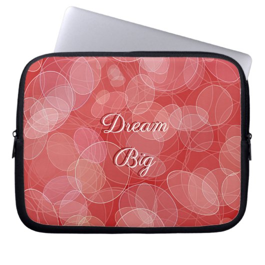 Rote Steigungsbeschaffenheit Bokeh Art Laptopschutzhülle (Vorderseite)