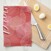 Rote Steigungsbeschaffenheit Bokeh Art. Text Handtuch (Viertel Falte)