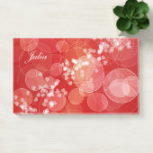 Rote Steigungsbeschaffenheit Bokeh Art. Text Post-it Klebezettel (Büro)