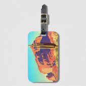 Rote Steine und Kakteen von Maynard Dixon Gepäckanhänger (Vorderseite Vertikal)