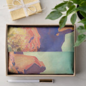 Rote Steine und Kakteen von Maynard Dixon Seidenpapier (Geschenk)