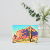 Rote Steine und Kakteen von Maynard Dixon Visitenkarte (Stehend Vorderseite)