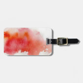 Rote Stelle, abstraktes handgemaltes des Gepäckanhänger (Vorderseite horizontal)