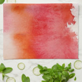 Rote Stelle, abstraktes handgemaltes des Handtuch (Gefaltet)