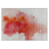 Rote Stelle, abstraktes handgemaltes des Schneidebrett (Vorderseite)
