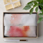 Rote Stelle, abstraktes handgemaltes des Seidenpapier (Geschenk)