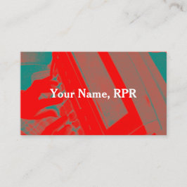 Rote Steno Visitenkarte