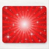 Rote Stern-Explosion Mousepad (Vorne)