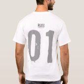Rote Stern-Mann-Shirts T-Shirt (Rückseite)