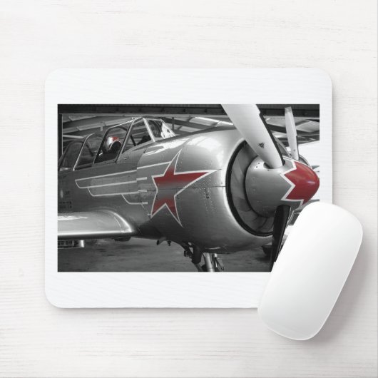 Rote Stern-Yak 52 Mousepad (Mit Mouse)
